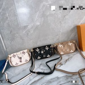 Replica Designer Louis Vuitton Fashion Three-In-One Classic Shoulder Mahjong Bag
