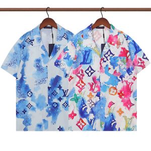 Replica Designer Louis Vuitton Fashion Tie Dye Print Short Sleeve Shirt