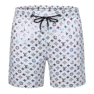Replica Designer Louis Vuitton Men Baroque Style Flower Printed Casual Shorts