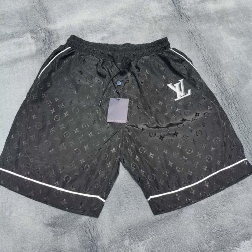 Replica Designer Louis Vuitton Men Casual Alphabet Print Shorts