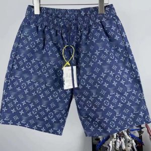 Replica Designer Louis Vuitton Men Casual Letter Print Shorts
