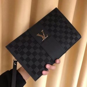 Replica Designer Louis Vuitton Men Large Capacity Casual Clutch Bag