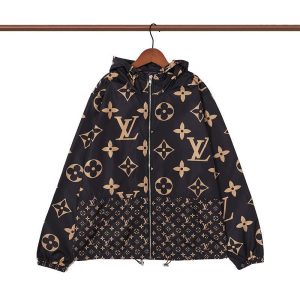 Replica Designer Louis Vuitton Men Loose Hooded Jacket