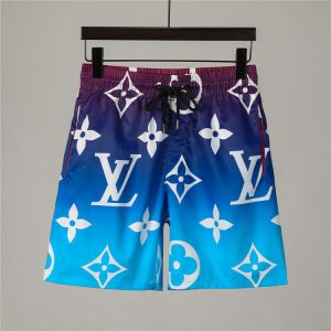 Replica Designer Louis Vuitton Men Printed Casual Shorts