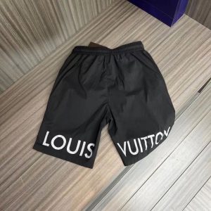 Replica Designer Louis Vuitton Men Simple Solid Color Casual Shorts