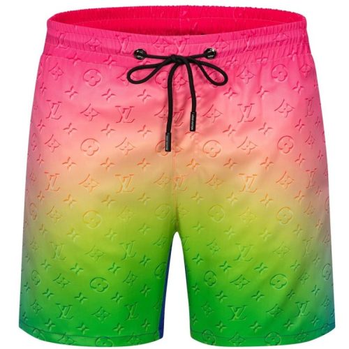 Replica Designer Louis Vuitton Men Summer Casual Letter Printing Beach Shorts