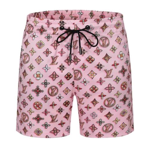 Replica Designer Louis Vuitton Men Summer Casual Straight Letter Printing Shorts