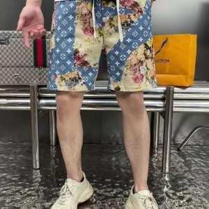 Replica Designer Louis Vuitton Men'S Casual Print Shorts