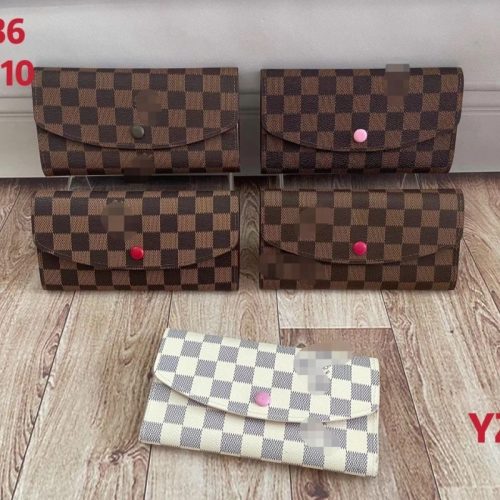 Replica Designer Louis Vuitton Plaid Ladies Long Wallet