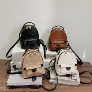 Replica Designer Louis Vuitton Simple Letter Embossed Mini Backpack