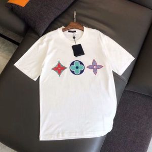 Replica Designer Louis Vuitton Simple Loose Short Sleeve T-Shirt