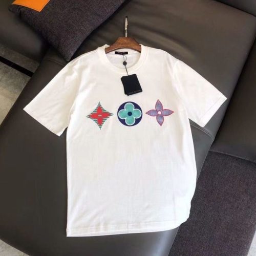 Replica Designer Louis Vuitton Simple Loose Short Sleeve T-Shirt