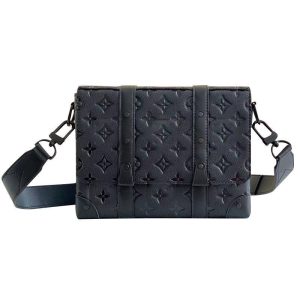 Replica Designer Louis Vuitton Simple Solid Color Embossed Square Shoulder Bag