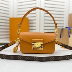Replica Designer Louis Vuitton Simple Solid Color PU Shoulder Bag