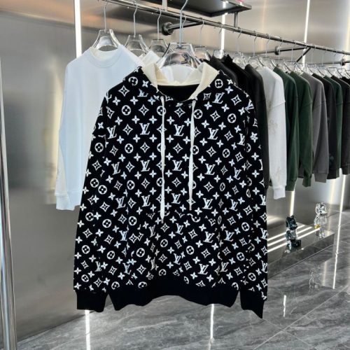 Replica Designer Louis Vuitton Slouchy Print Hoodie