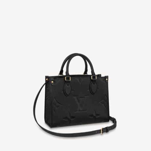 Replica Designer Louis Vuitton Solid Color Letter Embossed ONTHEGO Bag