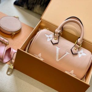 Replica Designer Louis Vuitton Solid Color Letter Embossed PAPILLON BB Bag