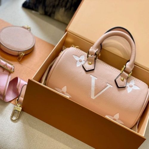 Replica Designer Louis Vuitton Solid Color Letter Embossed PAPILLON BB Bag