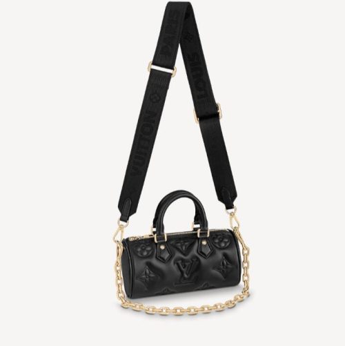 Replica Designer Louis Vuitton Solid Stitch Chain PAPILLON BB Bag