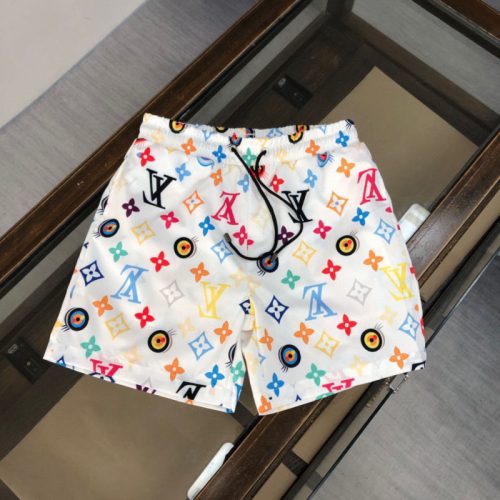 Replica Designer Louis Vuitton Summer Men Casual Printing All-Match Shorts