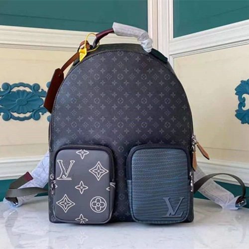 Replica Designer Louis Vuitton Unisex Backpack Colorblock Large Capacity Travel Bag