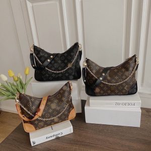 Replica Designer Louis Vuitton Vintage Large Capacity Metal Chain Shoulder Bag
