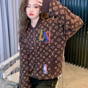 Replica Designer Louis Vuitton Vintage Letter Jacquard Jacket