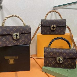 Replica Designer Louis Vuitton Vintage Monogram Print Shoulder Bag
