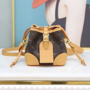 Replica Designer Louis Vuitton Vintage Patchwork Mini Bucket Bag