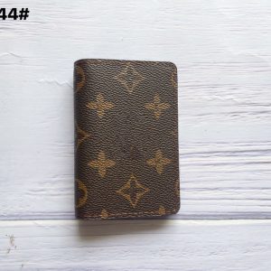 Replica Designer Louis Vuitton Vintage Print Bifold Multi-Card Wallet