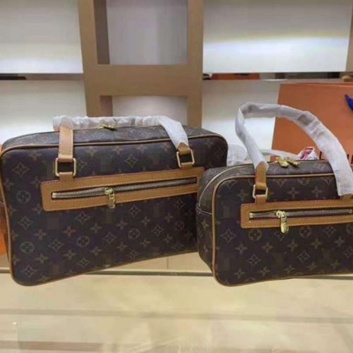 Replica Designer Louis Vuitton Vintage-Print Large-Capacity Shoulder Bag