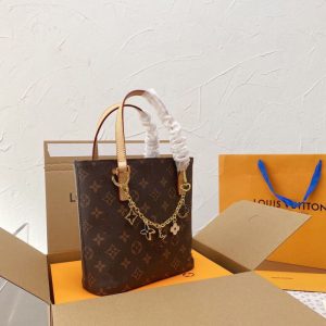 Replica Designer Louis Vuitton Vintage Print Large Capacity Tote