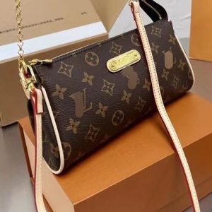 Replica Designer Louis Vuitton Vintage-Print Metal Chain Shoulder Bag
