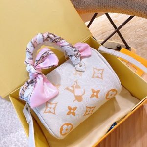 Replica Designer Louis Vuitton Women Fashion Gradient Colorblock Print Shoulder Bag
