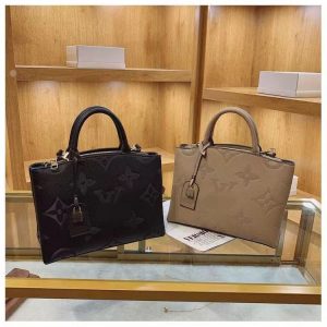 Replica Designer Louis Vuitton Women Fashion Old Flower Printing All-Match Tote Bag