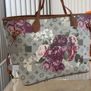 Replica Designer Louis Vuitton Women Painted One Shoulder Messenger Bag