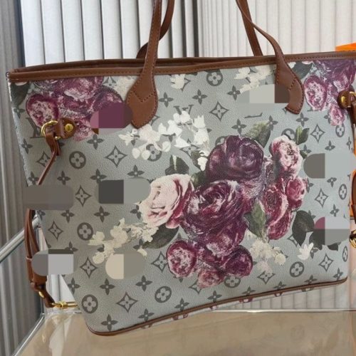 Replica Designer Louis Vuitton Women Painted One Shoulder Messenger Bag