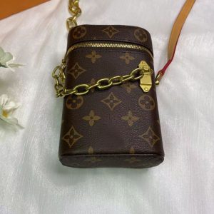Replica Designer Louis Vuitton Women Sweet Oblique Cross Small Square Bag
