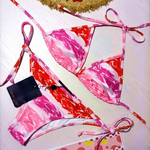 Replica Designer Louis Vuitton Women Tie Dye Print Bikini