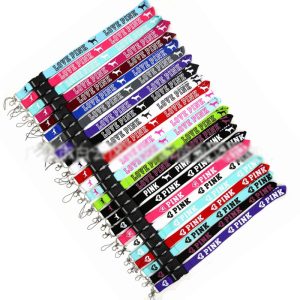 Replica Designer Love Pink Contrast Color Sports Mobile Phone Lanyard