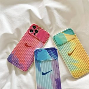 Replica Designer Nike Apple 12Pro Push-Pull 11Promax Gradient Color Silicone Phone Case