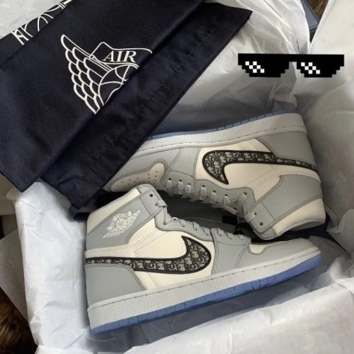 Replica Designer Nike Dior X Air Jordan 1 Men Sneakers Shoes