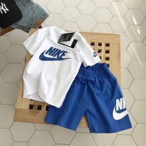 Replica Designer Nike Kids Summer Short-Sleeve T-Shirt Shorts Two-Piece Set
