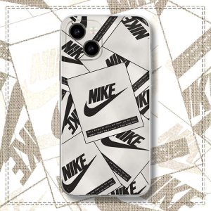 Replica Designer Nike Personality Collage Anti-Fall Transparent Mobile Phone Case