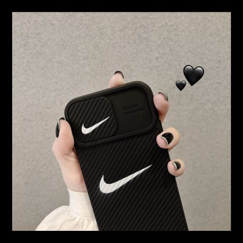 Replica Designer Nike Simple Striped Matte All-Inclusive Phone Case
