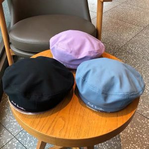 Replica Designer Paul Smith Beret Spring And Summer Thin Section Retro Painter Hat Purple Bud Hat