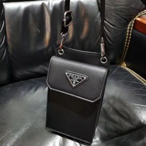 Replica Designer Prada All-Match Black Small Square Foreskin Mobile Phone Bag