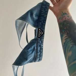 Replica Designer Prada Autumn And Summer Popular Women Fashion Denim Vest