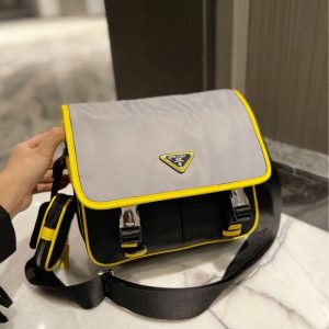 Replica Designer Prada Autumn And Winter Men Waterproof Nylon Briefcase Bag