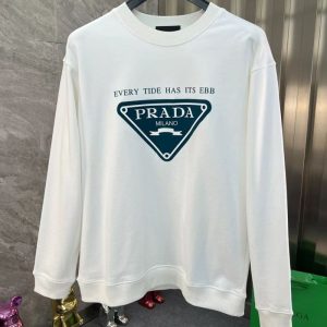 Replica Designer Prada Casual Men Crew Neck Sweatshirt